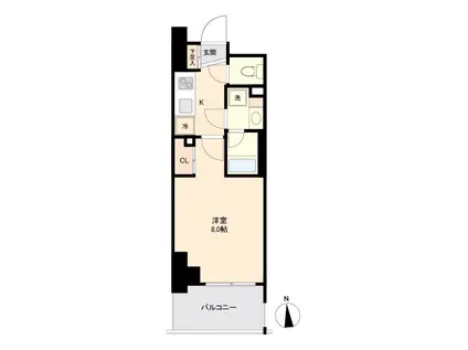 プライマル南砂(1K/7階)の間取り写真