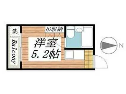 メゾン・ド・坂上(ワンルーム/2階)の間取り写真