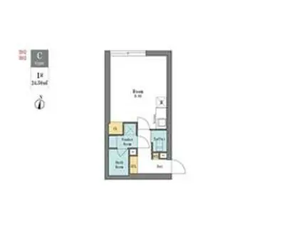 LEGALAND西新宿ANNEX(ワンルーム/3階)の間取り写真