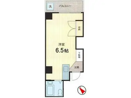 リッチハイツ船堀第二(ワンルーム/5階)の間取り写真