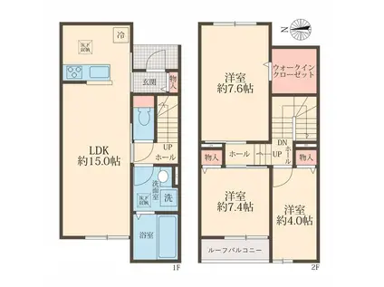 Vesna(3LDK)の間取り写真