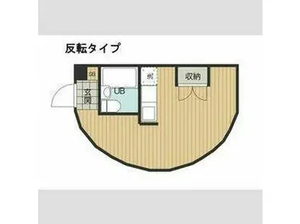 プロバンス(ワンルーム/1階)の間取り写真