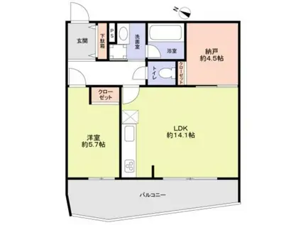 THE TAKASUNA KULTURC(1SLDK/2階)の間取り写真