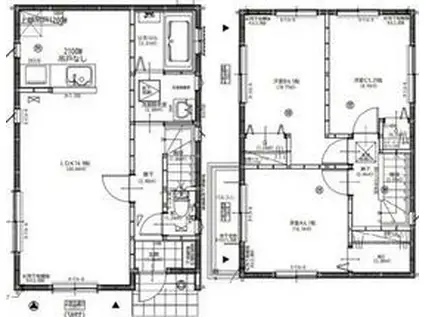 東武鉄道野田線 運河駅 徒歩17分 2階建 築1年(3LDK)の間取り写真