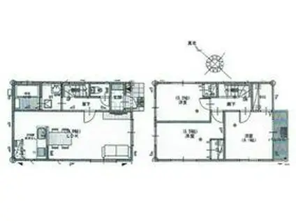 川越線 的場駅 徒歩20分 2階建 築3年(3LDK)の間取り写真