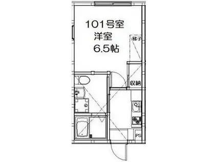 クロ コート(1K/1階)の間取り写真