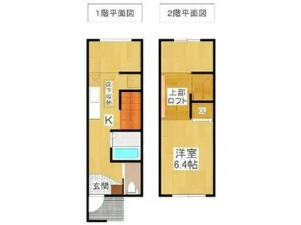 ネイブレインSANTA　A号棟(1K)の間取り写真