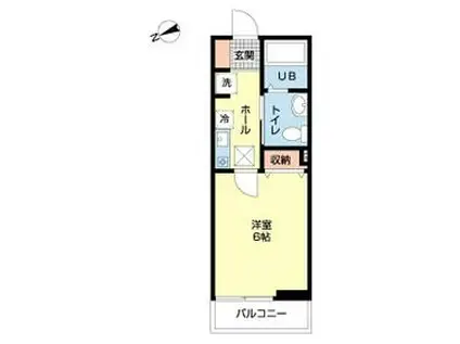 ララメゾン(1K/3階)の間取り写真