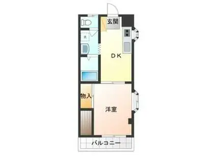 メゾン・アーリー(1DK/1階)の間取り写真