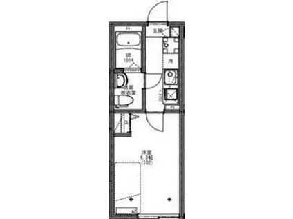 KEIAI RESIDENCE 清瀬Ⅲ(1K/2階)の間取り写真