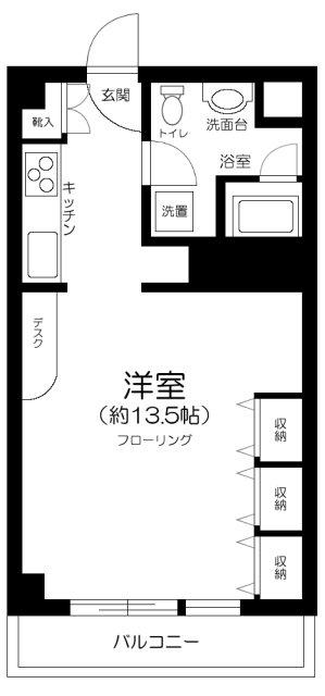 秀和第2神宮レジデンス(ワンルーム/3階)の間取り写真