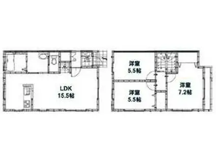 グランソフィア南住吉(3LDK)の間取り写真