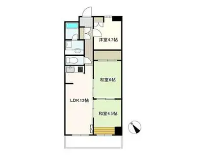 シャトルグランディ(3LDK/1階)の間取り写真