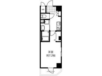 MDM芝公園(1K/3階)の間取り写真