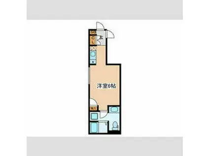 VISTA王子Ⅱ(ワンルーム/2階)の間取り写真