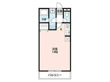 プチファーム神谷(ワンルーム/1階)の間取り写真