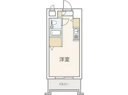 プラティーク町屋(ワンルーム/4階)の間取り写真