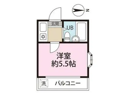 レオパレスボストンハウスⅢ(1K/2階)の間取り写真