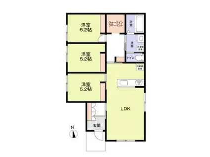 京浜東北・根岸線 北浦和駅 徒歩30分 1階建 新築(3LDK)の間取り写真