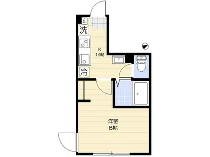 エクセラン本蓮沼Ⅰ(1K/2階)の間取り写真