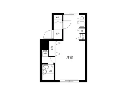 メインステージ中板橋駅前(ワンルーム/1階)の間取り写真
