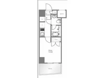 DIPS桜台駅前(1K/8階)の間取り写真