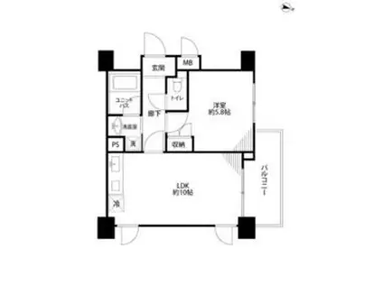 ヴェルステージ板橋本町2(1LDK/7階)の間取り写真