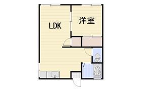 イシダハイム(1LDK/1階)の間取り写真