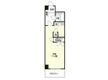 ロイヤルハイネス(1K/2階)の間取り写真