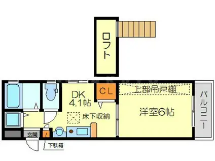 エステムコート新大阪Ⅲステーションプラザ(1DK/4階)の間取り写真