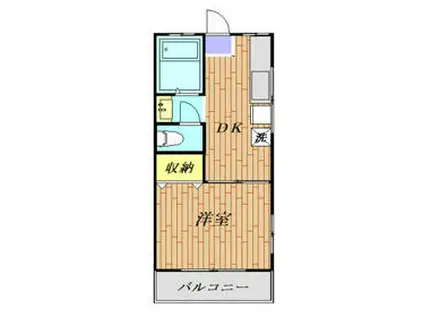 エコーハイツ(1DK/1階)の間取り写真