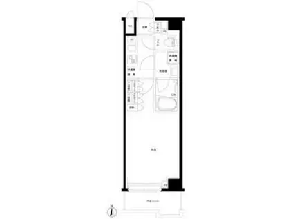 ルーブル西高島平(1K/5階)の間取り写真