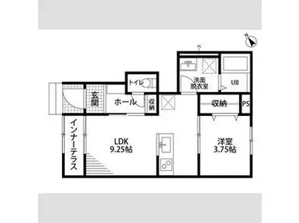 リーブルファイン則武Ⅱ(1LDK/1階)の間取り写真