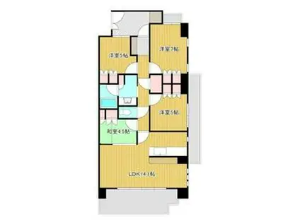 一条レジデンス浜松(4LDK/13階)の間取り写真