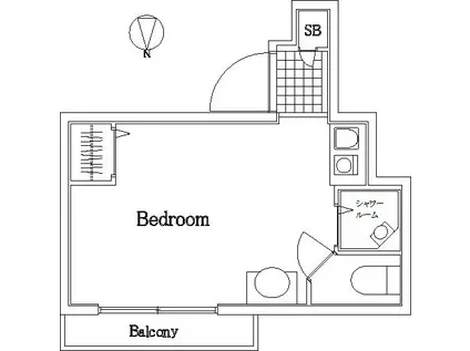 ライオンズマンション中野大和町(ワンルーム/5階)の間取り写真
