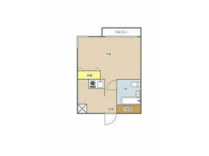 クレイン阿部(ワンルーム/3階)の間取り写真