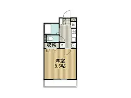 ME MOLA 松戸(1K/3階)の間取り写真