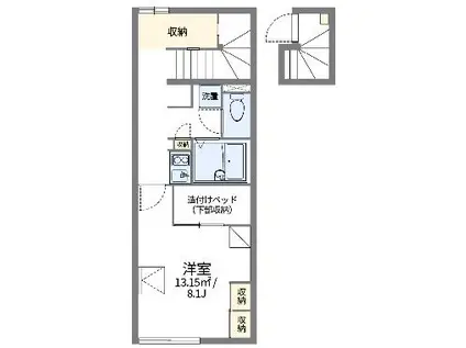 レオパレスなごみ(1K/2階)の間取り写真
