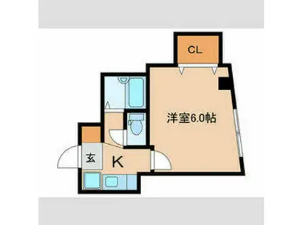 メゾン木口(1K/3階)の間取り写真