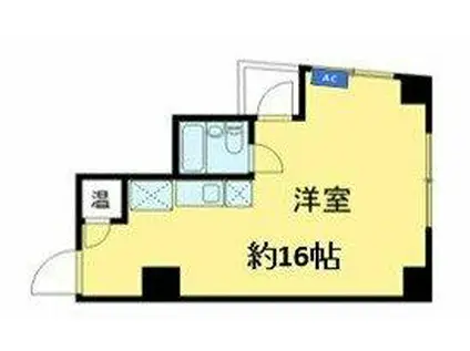 イヌイハイム市谷(ワンルーム/4階)の間取り写真