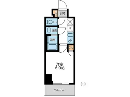 オーキッドレジデンス西川口(1K/3階)の間取り写真