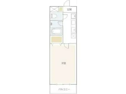 サンテル東寺尾(1K/3階)の間取り写真