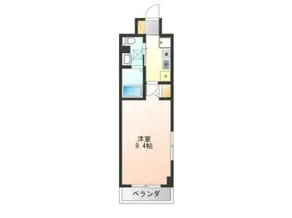 アド・ウイスティリア(1K/3階)の間取り写真