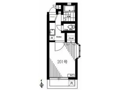 AP上石神井(ワンルーム/2階)の間取り写真