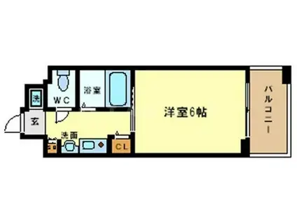 エステムコート梅田・リトリーヴ(1K/2階)の間取り写真