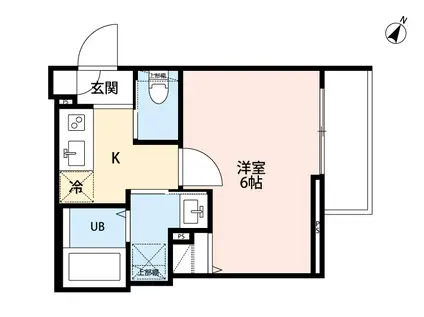 ROBOT HOME 新検見川Ⅴ(1K/2階)の間取り写真