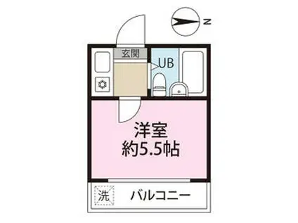 レオパレスボストンハウスⅢ(1K/1階)の間取り写真