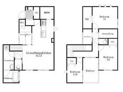 総武・中央緩行線 高円寺駅 徒歩4分 2階建 築1年(4SLDK)の間取り写真
