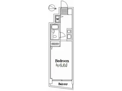 アポーラ中野(ワンルーム/3階)の間取り写真