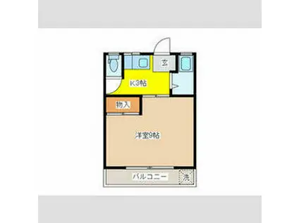 レオニス(1K/2階)の間取り写真